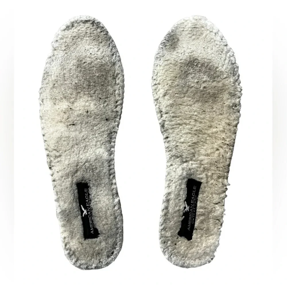 AEO • Green Faux Fur Rain Duck Boot